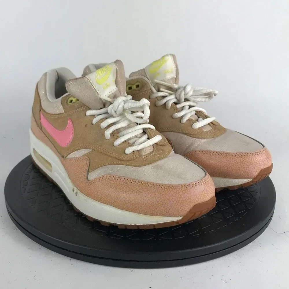 Nike Air Max 1 PRM Dusted Clay/Pink Running Shoes 454746-201 Women’s Size 9 - Picture 3 of 13